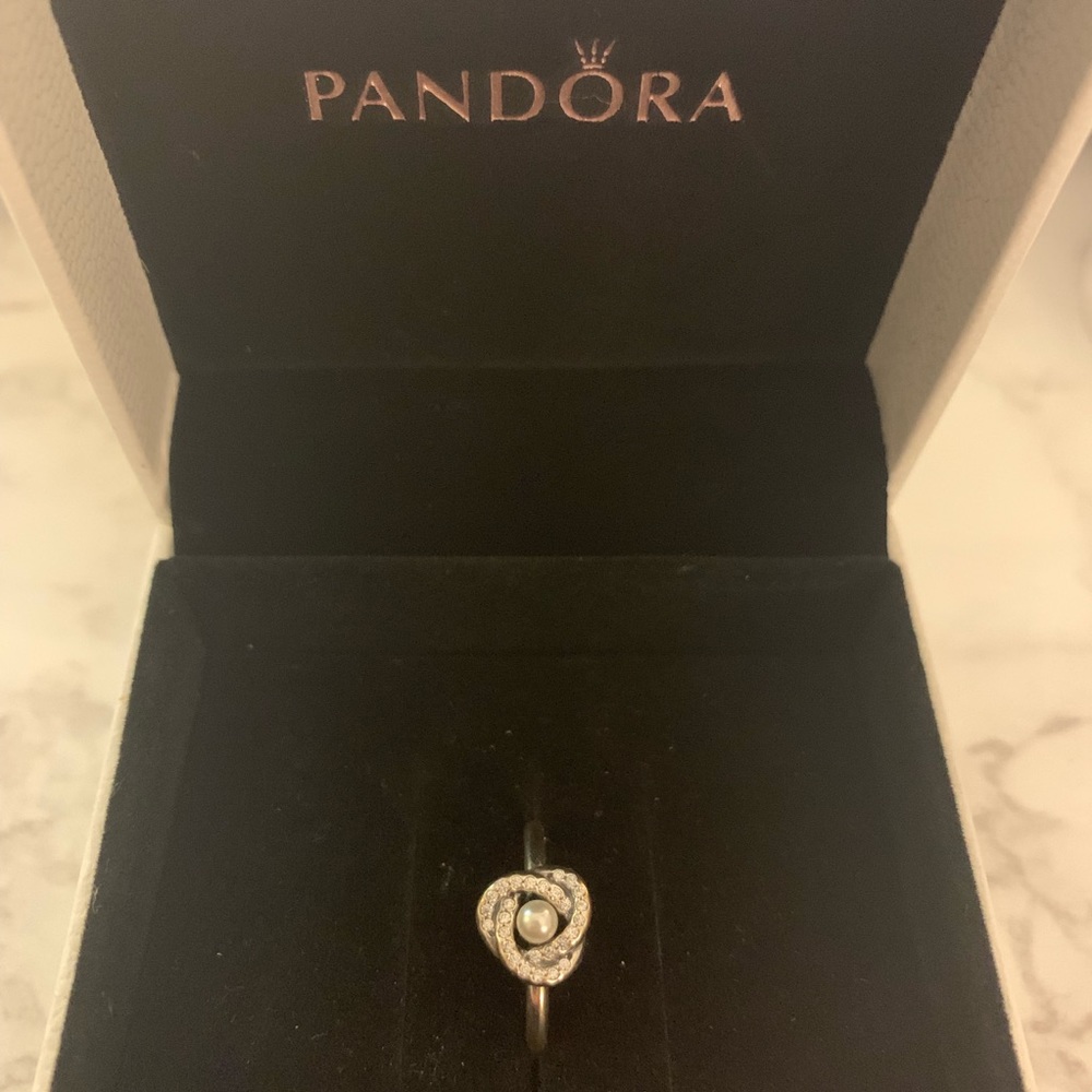 Sterling Silver Pandora Flower Ring